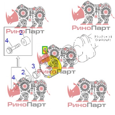 Шків привода 6222-63-3220>6222633220 Шків привода 6222-63-3220>6222633220