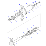 Ремкомплект гідроциліндра повороту стріли Komatsu 707-99-32070>7079932070+ Ремкомплект гідроциліндра повороту стріли Komatsu 707-99-32070>7079932070+