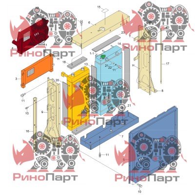 Радіатор гідравлічний HYUNDAI 11LM-30222>11LM30222 # Радіатор гідравлічний HYUNDAI 11LM-30222>11LM30222 #