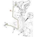 Трубка турбіни JCB 320/04207>320/04388