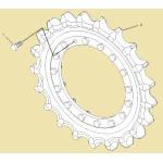 Зірочка (зубчасте колесо) CAT 4I-7472>4I7472 Зірочка (зубчасте колесо) CAT 4I-7472>4I7472