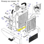 Теплообмінник масляний KOMATSU (WB93) 875001161 Теплообмінник масляний KOMATSU (WB93) 875001161