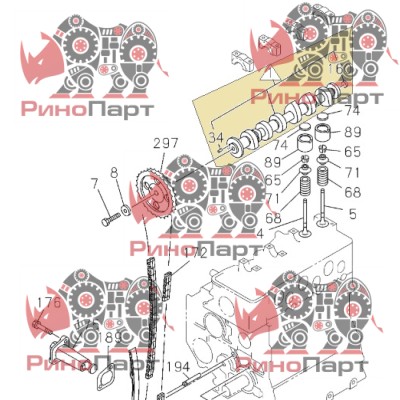 Розподільний вал Isuzu / Hitachi 8943806331 Розподільний вал Isuzu / Hitachi 8943806331