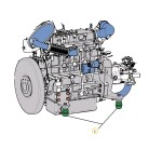 Подушка двигуна JCB 8050 331/55662