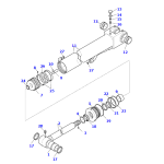 Рем.комплект гідроциліндра стріли  Komatsu 707-99-41270>7079941270