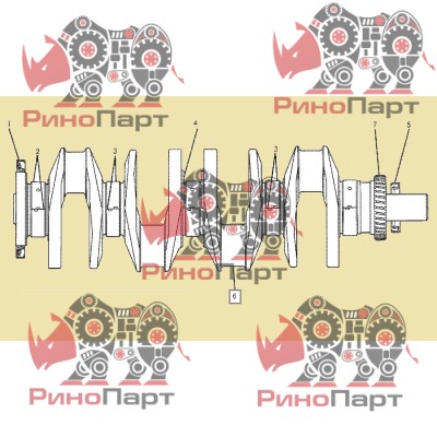Колінчастий вал Cat 1W-9771>1W9771 Колінчастий вал Cat 1W-9771>1W9771