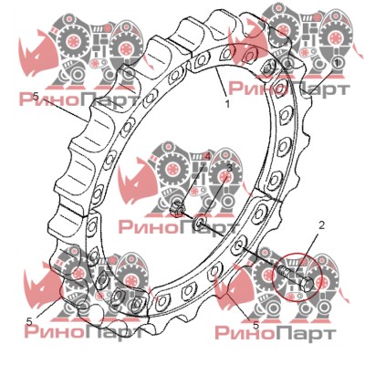 Болт кріплення зірочки Caterpillar D5 6V-0937>6V0937 Болт кріплення зірочки Caterpillar D5 6V-0937>6V0937