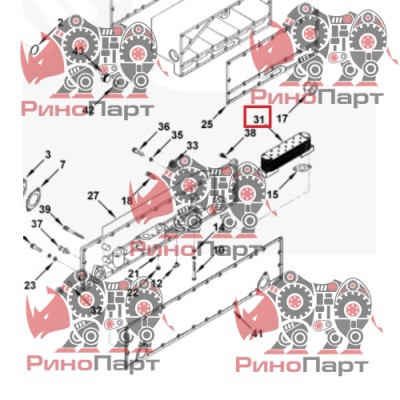 Радіатор масляний 4095097 Радіатор масляний 4095097