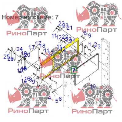 Рамка радіатора 21M-03-21430 Рамка радіатора 21M-03-21430
