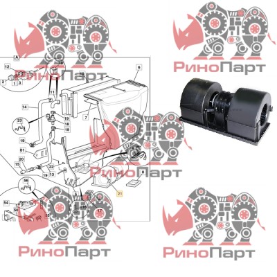 Вентилятор обігрівача12v (Blower) JCB 332/C4284>30/925685 Вентилятор обігрівача12v (Blower) JCB 332/C4284>30/925685