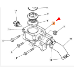 Прокладка корпусу термостата JCB 02/201543 (AK AR Engine) Прокладка корпусу термостата JCB 02/201543 (AK AR Engine)