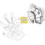 Кріплення вентилятора Komatsu 6743-61-3810>6743613810 Кріплення вентилятора Komatsu 6743-61-3810>6743613810