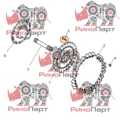 Болт зірочки 154-27-12320>1542712320 Болт зірочки 154-27-12320>1542712320