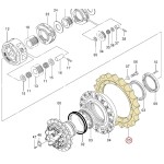 Зірочка Hitachi 1032489 Зірочка Hitachi 1032489