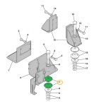 Подушка двигуна JCB KTH0328