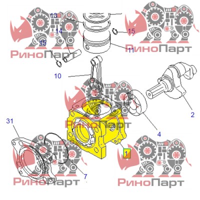Корпус компресора DK487000-6500>DK4870006500 Корпус компресора DK487000-6500>DK4870006500