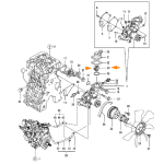 Термостат Komatsu YM129155-49800>YM12915549801