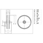 Направляюче колесо CAT 6T-2614>6T2614 Направляюче колесо CAT 6T-2614>6T2614