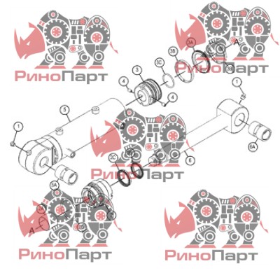 Рем.комплект ГЦ Caterpillar 324-0355>3240355 Рем.комплект ГЦ Caterpillar 324-0355>3240355